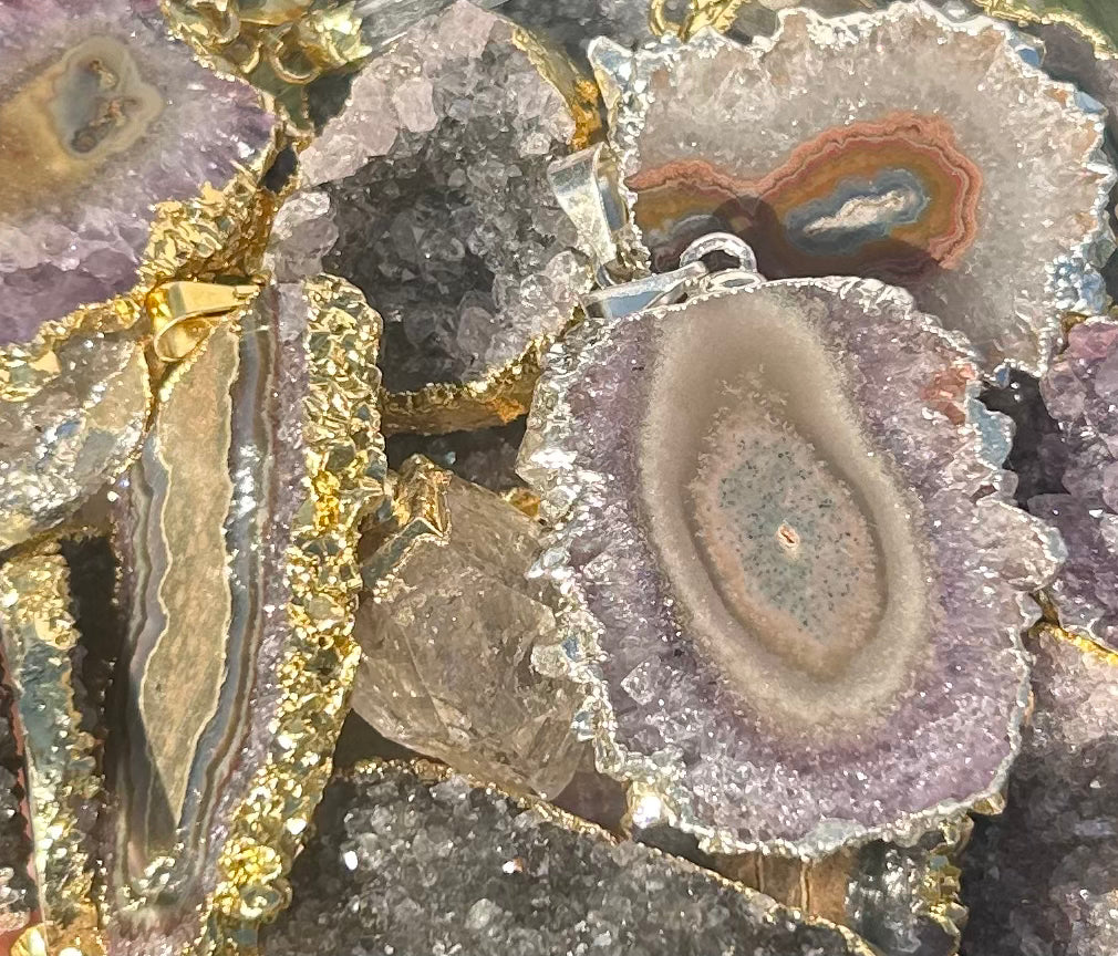 Gold Plated Pendants Mountain Mineral Market